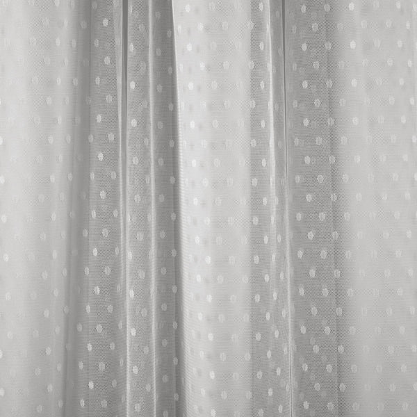 Lush Décor Cottage Polka Dot Sheer Window Curtain Panel Set