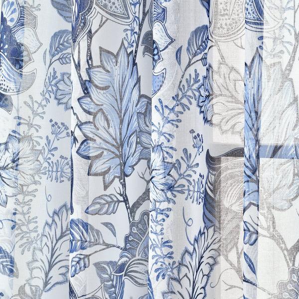 Lush Décor Cynthia Jacobean Sheer Window Curtain Panel Set