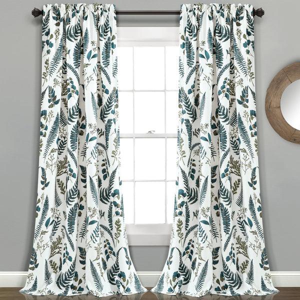 lush décor Devonia All Over Light Filtering Window Curtain Panel Set