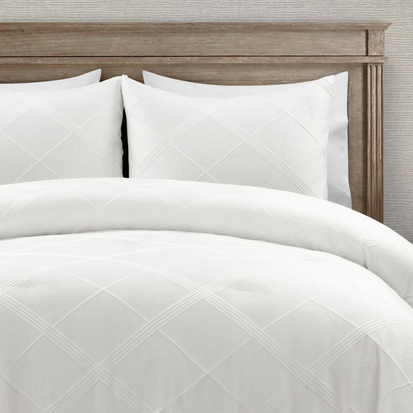 lush décor Diamond Geo Jacquard 3 Piece Comforter Set