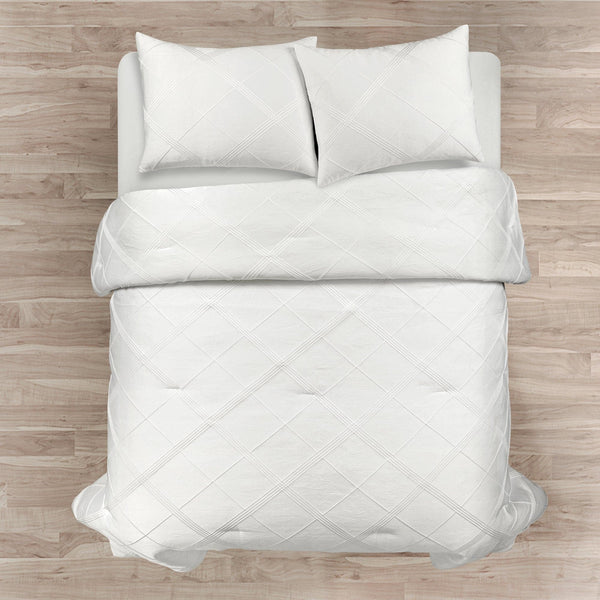Lush Décor Diamond Geo Jacquard 3 Piece Comforter Set