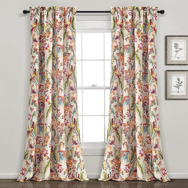 Lush Décor Dolores Light Filtering Window Curtain Set