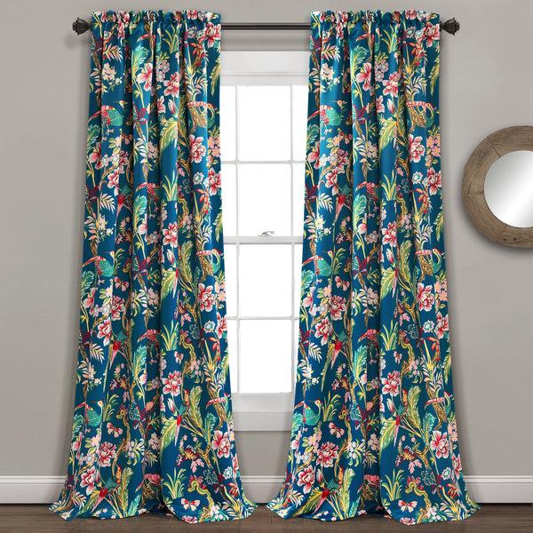 Lush Décor Dolores Light Filtering Window Curtain Set