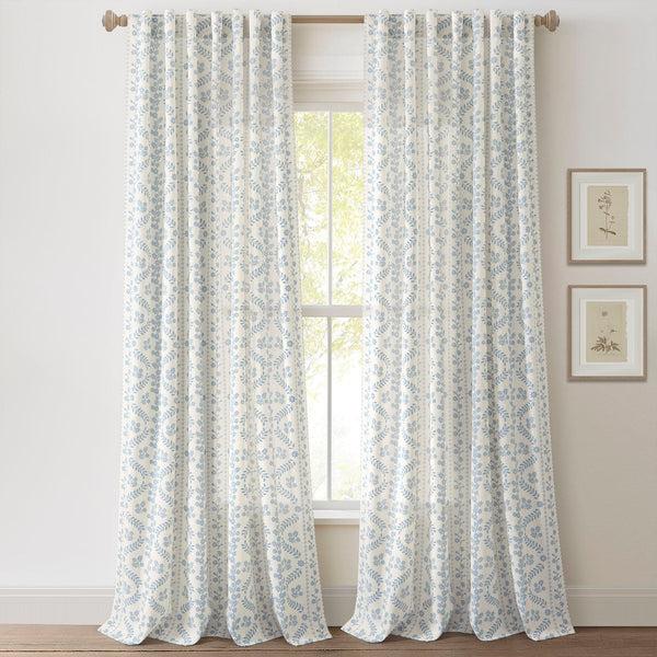 lush décor Doreen Delicate Floral Window Curtain Panel Set