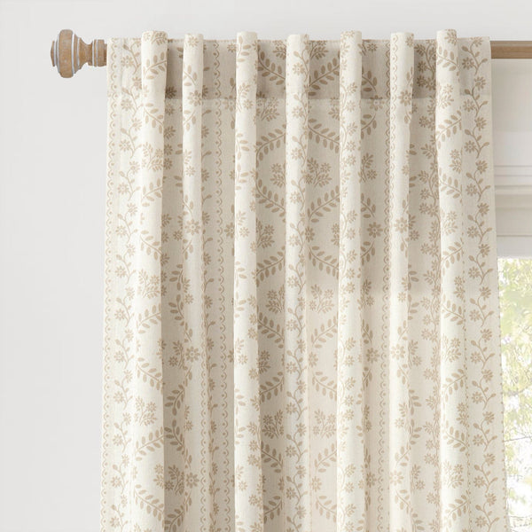 Lush Décor Doreen Delicate Floral Window Curtain Panel Set