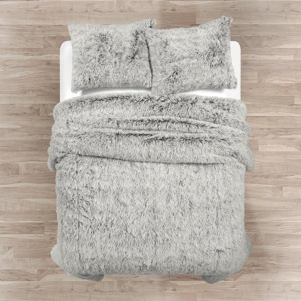Lush Décor Emma Cozy Ultra Soft Two Tone Faux Fur Comforter Set