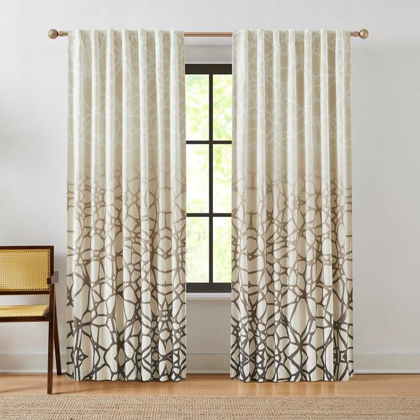 lush décor Ethereal Tangle Velvet Blackout Window Curtain Panels