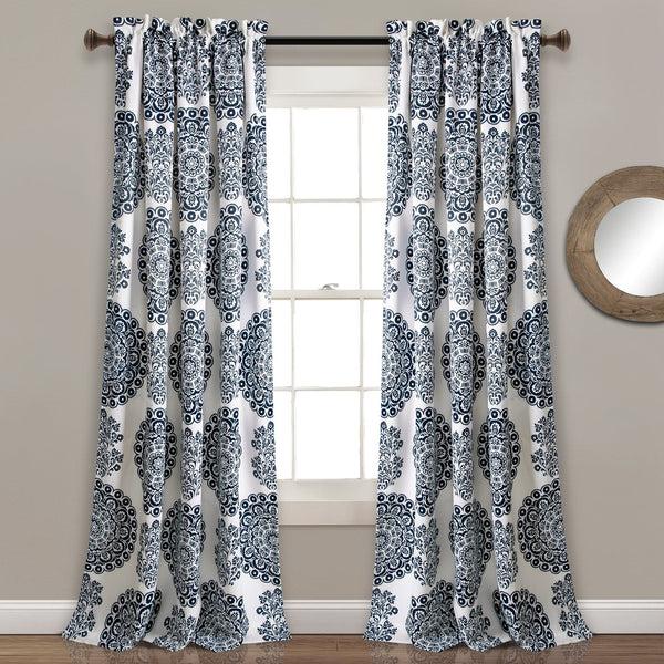 Lush Décor Evelyn Medallion Light Filtering Window Curtain Set