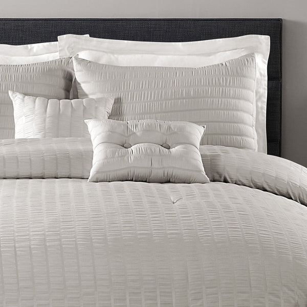 Lush Décor Farmhouse Seersucker 5 Piece Comforter Set