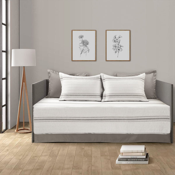 lush décor Farmhouse Stripe Cotton Daybed Cover 6 Piece Set