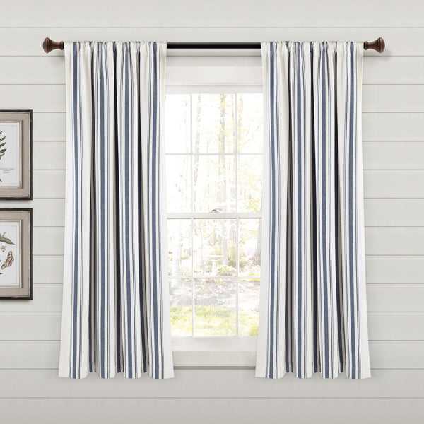 Lush Décor Farmhouse Stripe Yarn Dyed Recycled Cotton Blend Window Curtain Panel Set