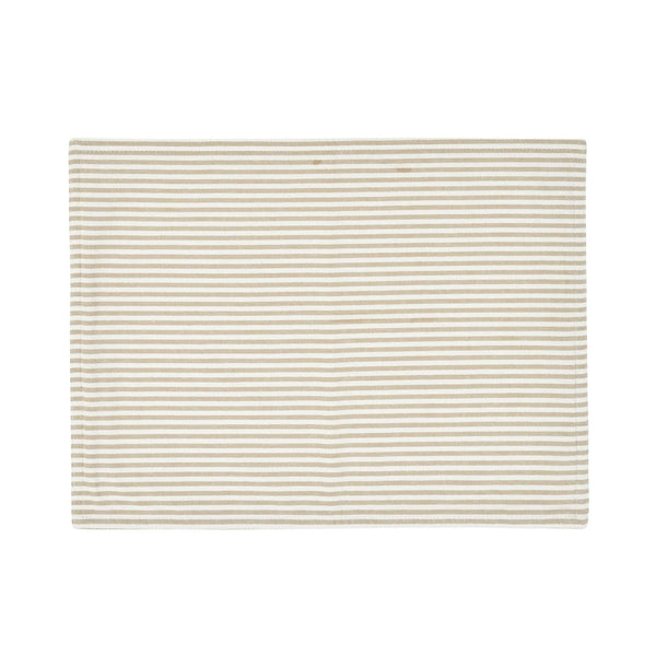 Lush Décor Farmhouse Ticking Stripe Yarn Dyed Placemat 4-Pack Set