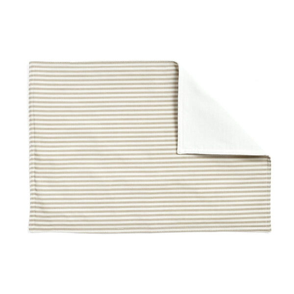 Lush Décor Farmhouse Ticking Stripe Yarn Dyed Placemat 4-Pack Set