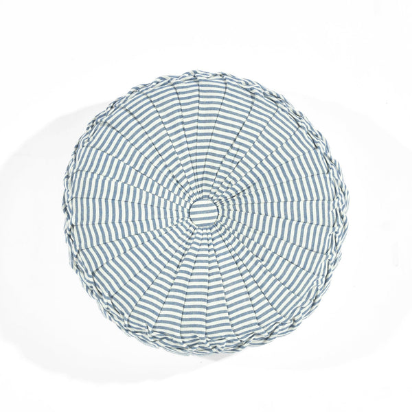 Lush Décor Farmhouse Ticking Stripe Yarn Dyed Pleated Decorative Pillow