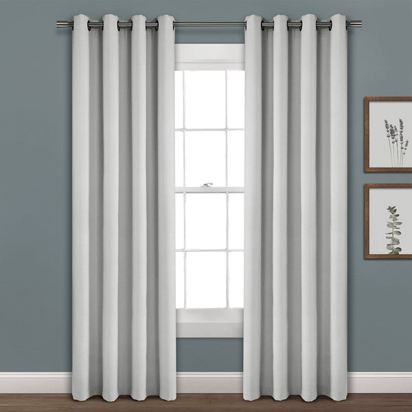 Lush Décor Faux Linen Absolute Blackout Window Curtain Panel