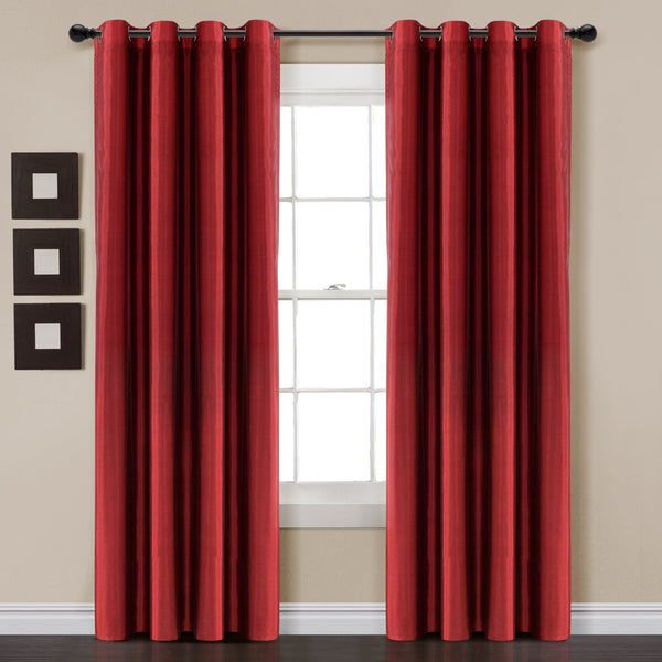lush décor Faux Silk 100% Blackout Window Curtain Panel
