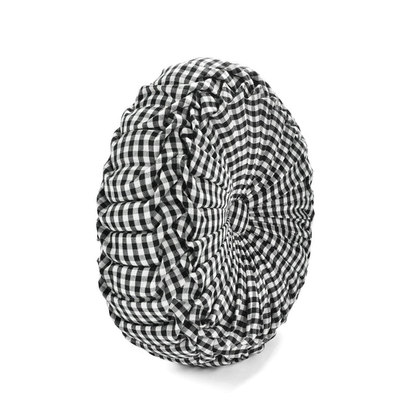 Lush Décor Gingham Check Yarn Dyed Pleated Decorative Pillow