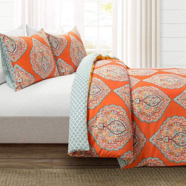 Lush Décor Harley Reversible Cotton Duvet Cover 3 Piece Set