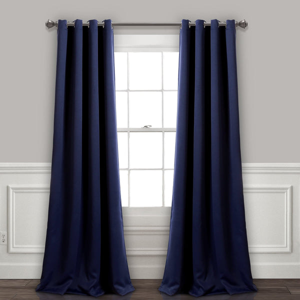 Lush Décor Insulated Grommet Blackout Window Curtain Panel Set