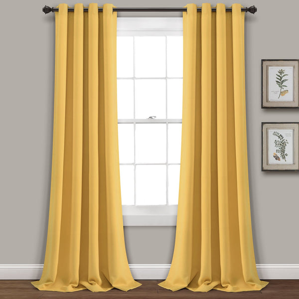 Lush Décor Insulated Grommet Blackout Window Curtain Panel Set
