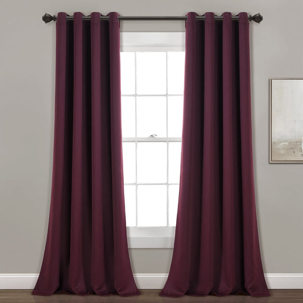 lush décor Insulated Grommet Blackout Window Curtain Panel Set