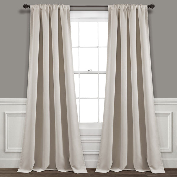 lush décor Insulated Rod Pocket Blackout Curtain Panel Set
