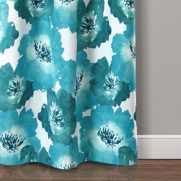 Lush Décor Julie Floral Insulated Grommet Blackout Window Curtain Panel Set