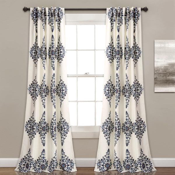 lush décor Keya Medallion Light Filtering Window Curtain Panel Set