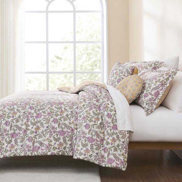 Lush Décor Lillian Block Print Reversible Comforter Set 5Pc