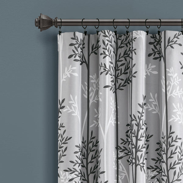 Lush Décor Linear Tree Insulated Rod Pocket Blackout Curtain Panel Set