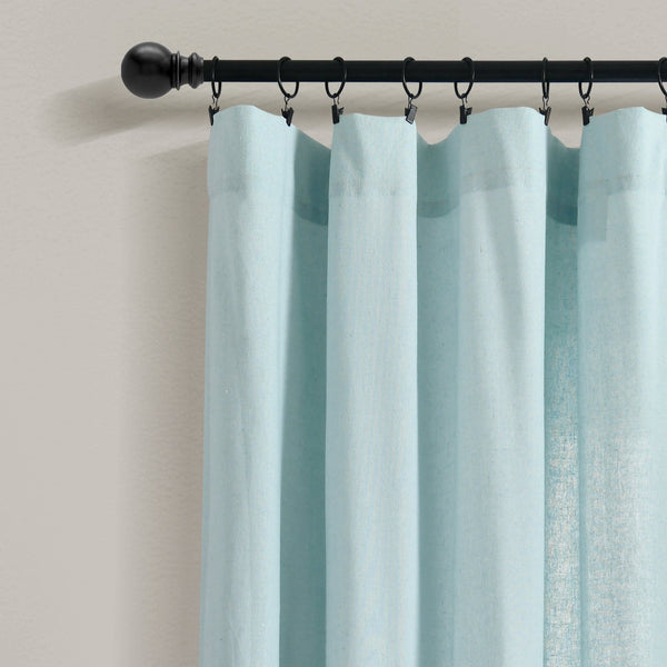 Lush Décor Linen Button Botanical Garden Window Curtain Panel