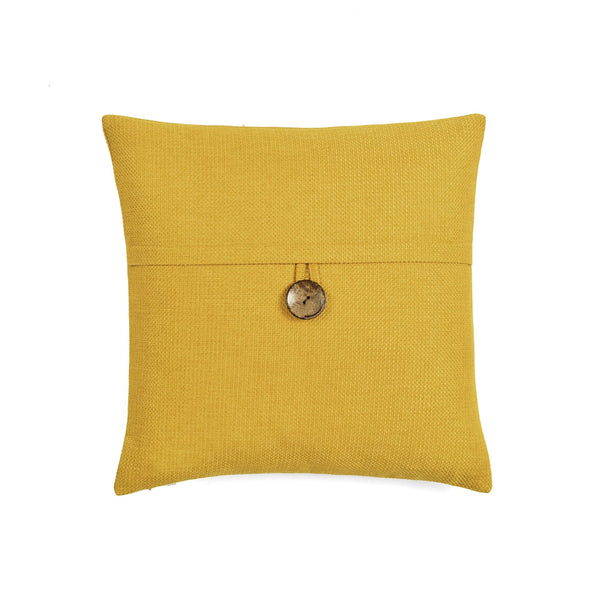 Lush Décor Linen Texture Woven Button Decorative Pillow Cover