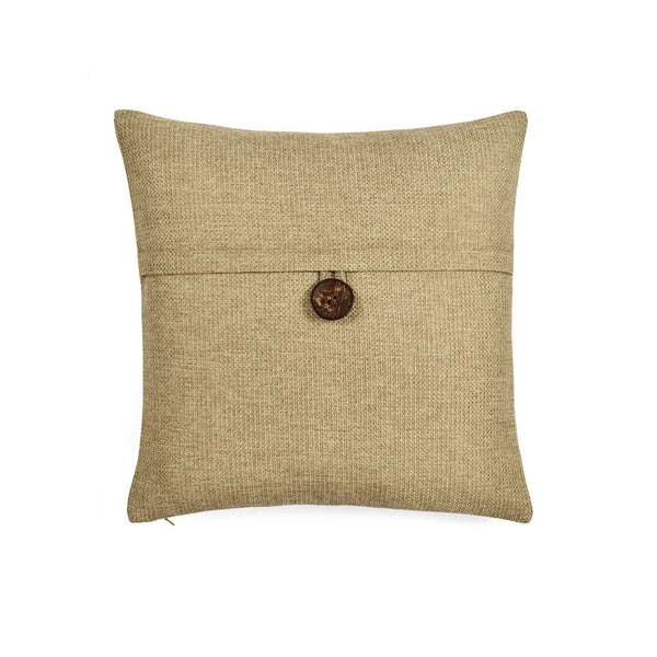 lush décor Linen Texture Woven Button Decorative Pillow Cover