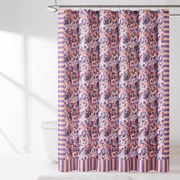 lush décor Alicia Camo Floral Shower Curtain