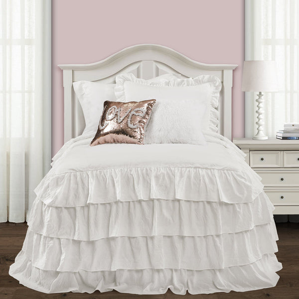 Lush Décor Allison Ruffle Skirt Bedspread Set