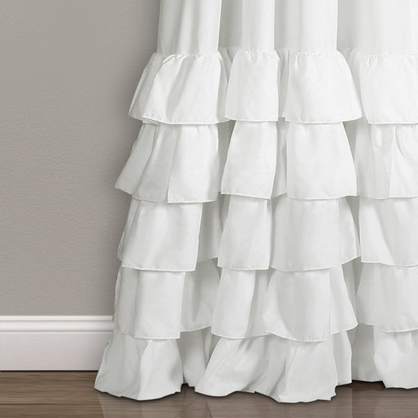 Lush Décor Allison Ruffle Window Curtain Panel Set