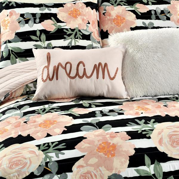 Lush Décor Amara Watercolor Rose Quilt Set