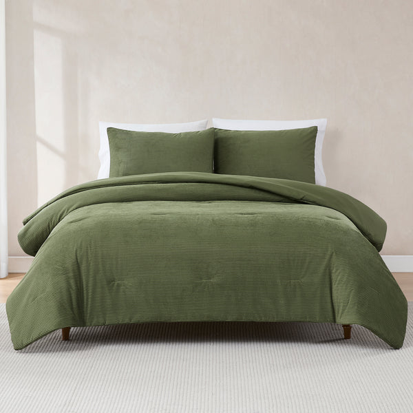 Lush Décor Arden Ribbed Corduroy Comforter Set
