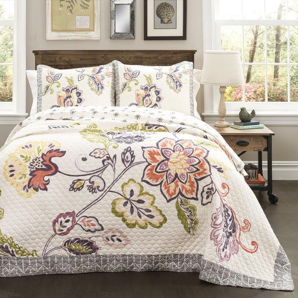 lush décor Aster Quilt 3 Piece Set