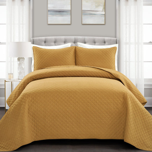 Lush Décor Ava Diamond Oversized Cotton Quilt Set