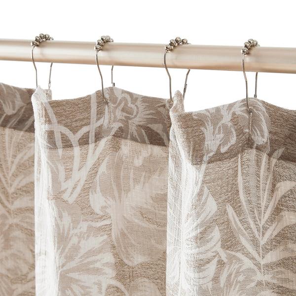 Lush Décor Bali Tropical Leaves Shower Curtain