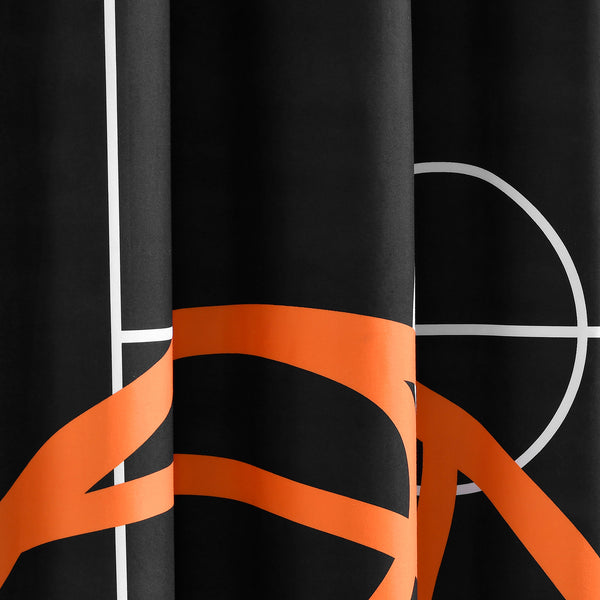 Lush Décor Basketball Game Shower Curtain