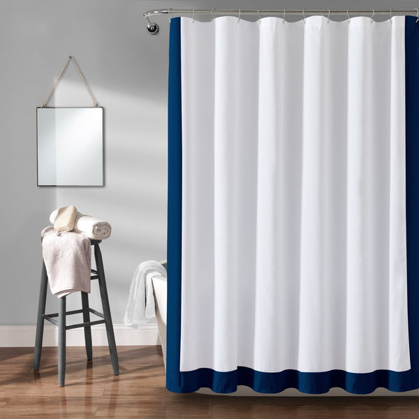 Lush Décor Block Border Shower Curtain