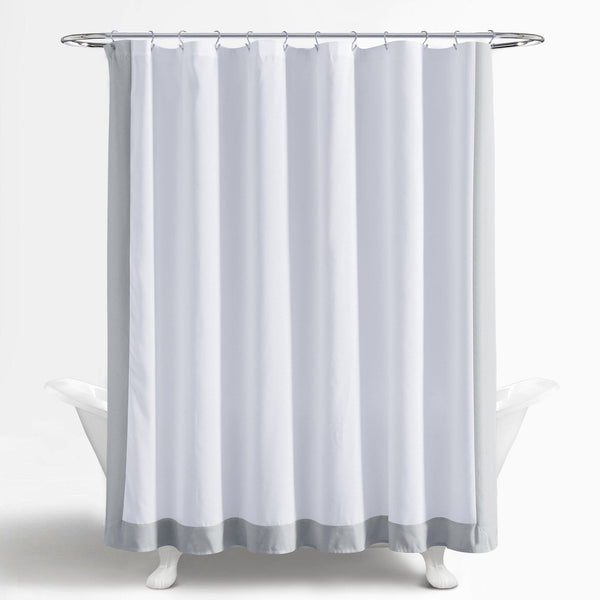 Lush Décor Block Border Shower Curtain