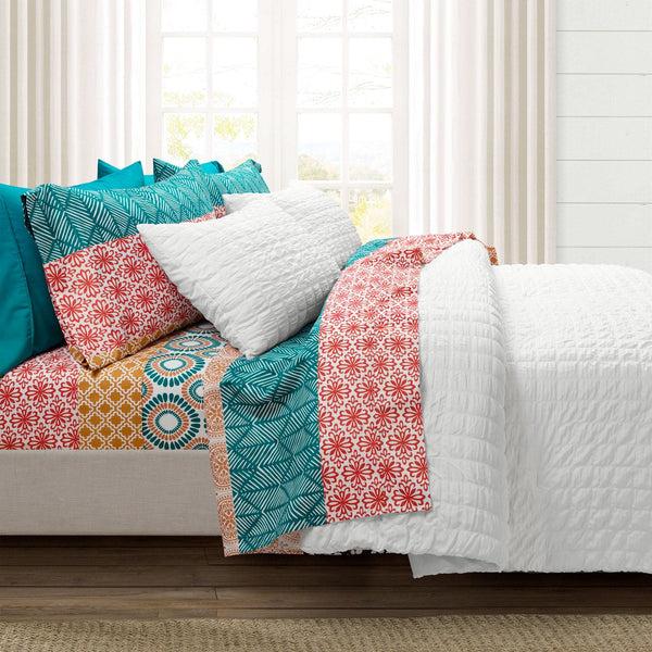 lush décor Bohemian Stripe 6 Piece Soft Sheet Set