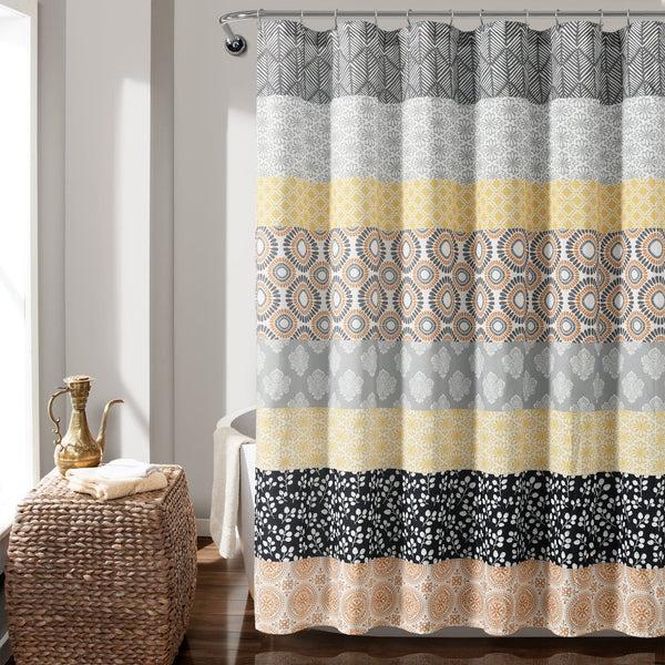 Lush Décor Bohemian Stripe Shower Curtain