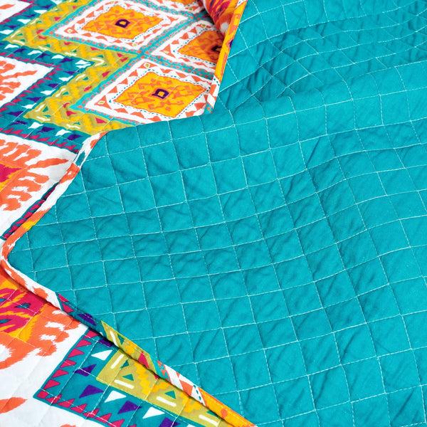 Lush Décor Boho Chevron Reversible Cotton Throw
