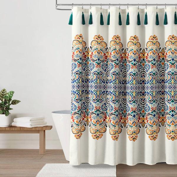Lush Décor Boho Medallion Shower Curtain