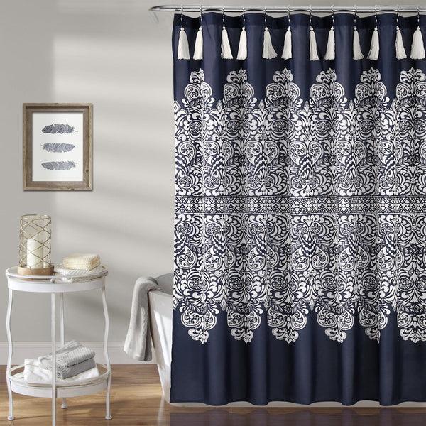 lush décor Boho Medallion Shower Curtain