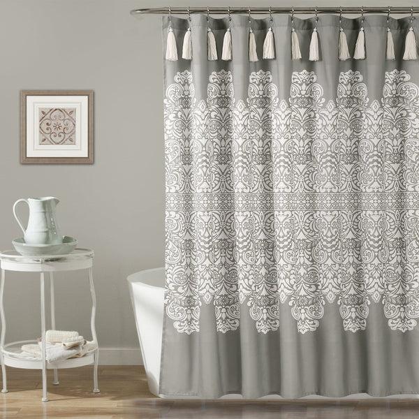 Lush Décor Boho Medallion Shower Curtain